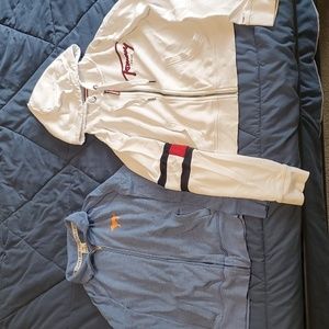 Two zip up sweatshirts PINK/ Tommy Hilfiger